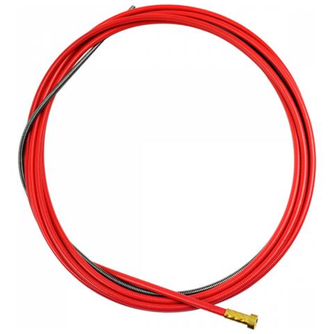 FILO 1,0//1,2 GUAINA TEFLON ROSSA 2,0 X 4,0 L.4400 CON TERMINALE IN BRONZO