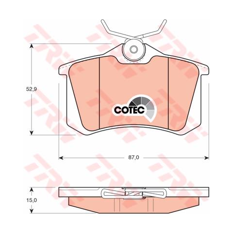 Kit Pastiglie Freno Gdb823 - Foto 3