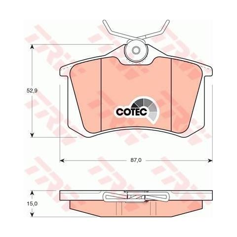 Kit Pastiglie Freno Gdb823 - Foto 1