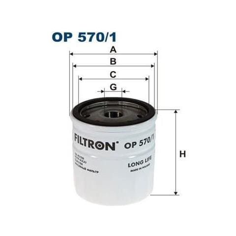 Filtro Olio Op 570/1 - Foto 1