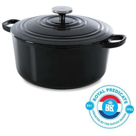 Bk Bk Pentole H6072.524 Borgogna Olandese 24 Centimetri / 4,2 L, In Ghisa, Rivestimento Smaltato, Coperchio Con Anelli Di Gocciolamento, Lavabile In Lavastoviglie, Colore: Rosso - Foto 1
