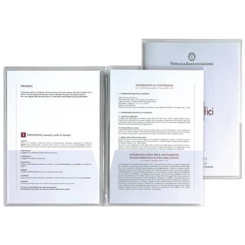 5 Cartelline C / tasche Capri 69 / t2 21x29,7 Pvc Cristallo - Foto 2