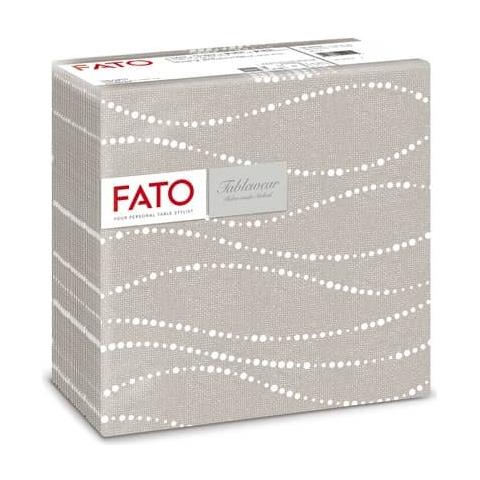 Tovaglioli Piegati 1 Velo Tablewear 40x40 Cm Pura Cellulosa Decoro Perle Tortora Conf. 50 Pezzi - 88446600 - Foto 1