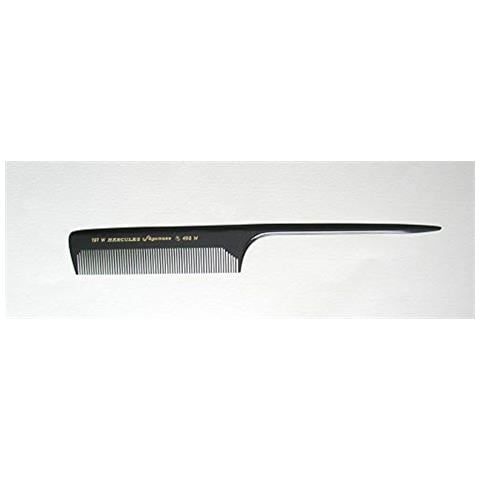 Pettine Per Capelli A Coda Lunga Arrotondata Hercules Sagemann Con Denti Larghi 8 Pollici | Professionale - Perfezione Nel Design E Nella Funzione - Gomma Dura (ebanite) - Prodotto In Germania - Foto 1