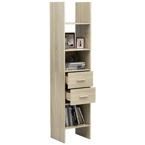 Libreria Rovere Sonoma 40x35x180 cm in Legno Multistrato - Foto 2