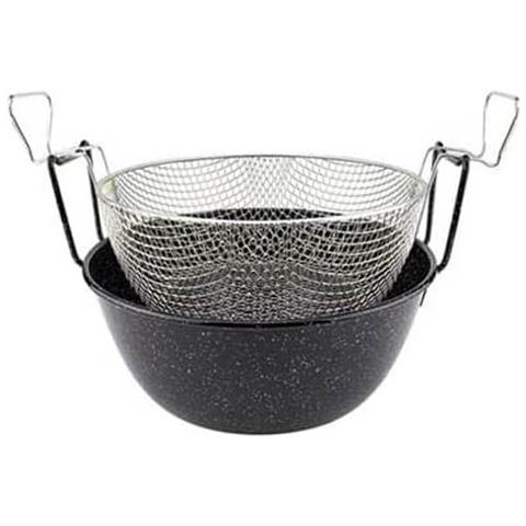 Friggitrice In Ferro Smaltata 32cm Con Cestello - Foto 1