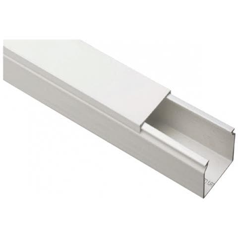 Canale Portacavi Con Coperchio 60x60 Bianco Barra 2 Metri - Eccp6060b - Foto 1