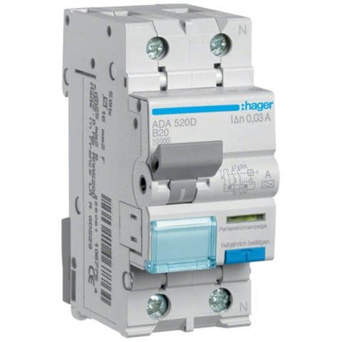 Fi /ls-schalter 1p+n 10ka B-20a 30ma Ada520d (ada520d) - Foto 1