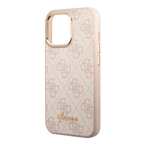 Pc /tpu 4g Metal Camera Outline Case Fr Apple Iphone 14 Pro - Pink (guhcp14lhg4shp) - Foto 1