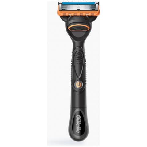 Fusion5 Power Rasoio Da Uomo Rasoio Di Sicurezza Nero, Arancione - Foto 3