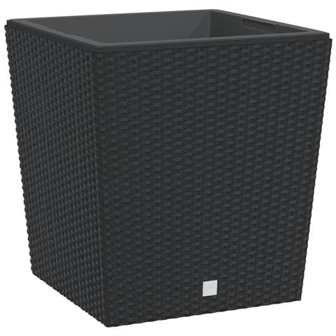 Fioriera Con Interno Rimovibile Antracite 37 / 64 L Pp Rattan - Foto 1
