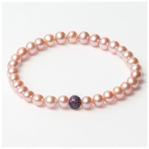 Bracciale Donna Jla-br-sb-5-pe Viola Arancio Argento Puro 16 Mm - Foto 1