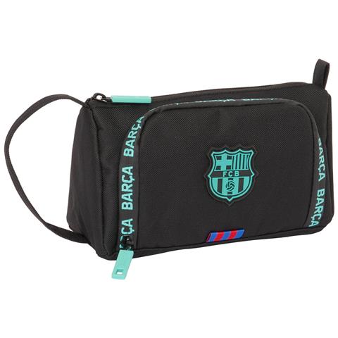 Astuccio Scuola F.c. Barcelona Nero 20 X 11 X 8.5 Cm - Foto 1