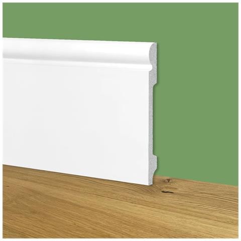 Battiscopa Zoccolino Bianco Mod. Olandese 120x16x2000mm In Polimeri - Polistrutturato - Foto 1