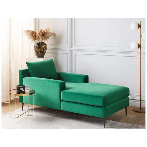 Chaise Longue Gueret Velluto Verde - Foto 1