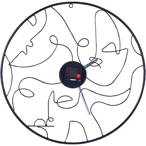 Orologio Da Parete Menton 50 Cm Metallo Nero - Foto 2