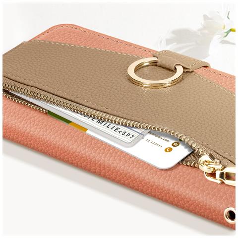 Custodia Tracolla Per Xiaomi 13t E 13t Pro Portafoglio Tasca Con Zip - Foto 2