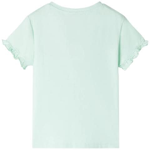Maglietta Da Bambina Menta Chiaro 92 - Foto 2