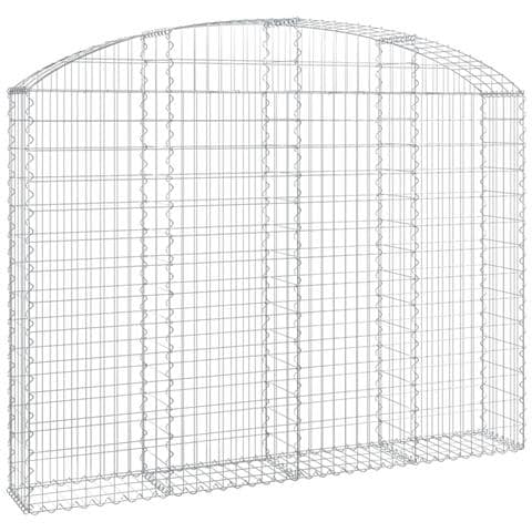Cesto Gabbione Ad Arco 200x30x140/160 Cm Ferro Zincato - Foto 2