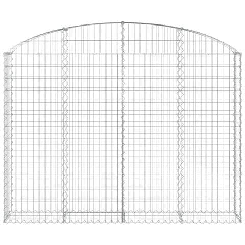 Cesto Gabbione Ad Arco 200x30x140/160 Cm Ferro Zincato - Foto 3