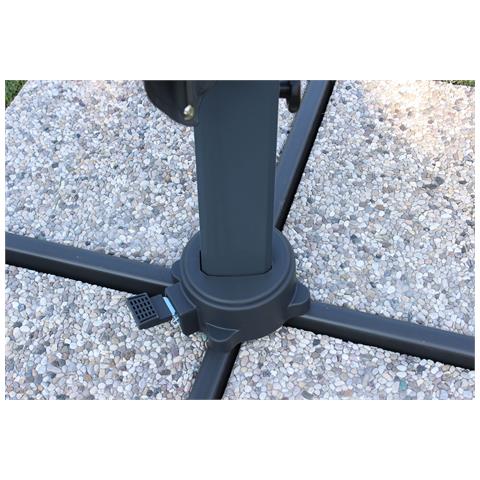 Manu - Ombrellone Decentrato In Alluminio 3 X 3 M - Foto 2