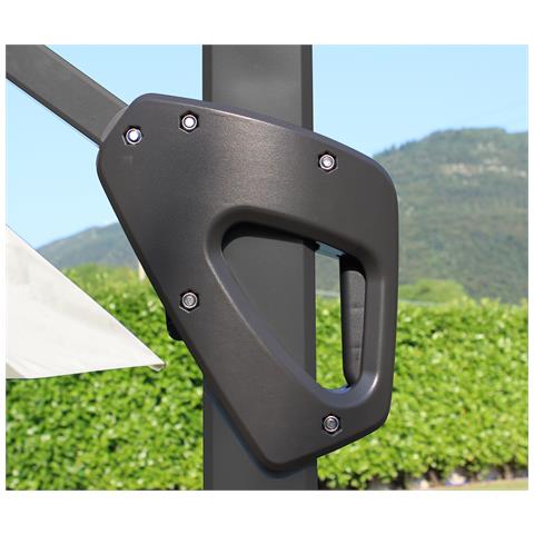 Manu - Ombrellone Decentrato In Alluminio 3 X 3 M - Foto 4