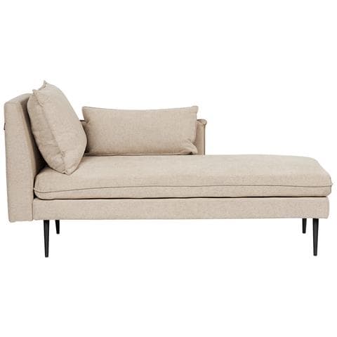 Chaise Longue Versione Sinistra Yerres Tessuto Beige - Foto 2
