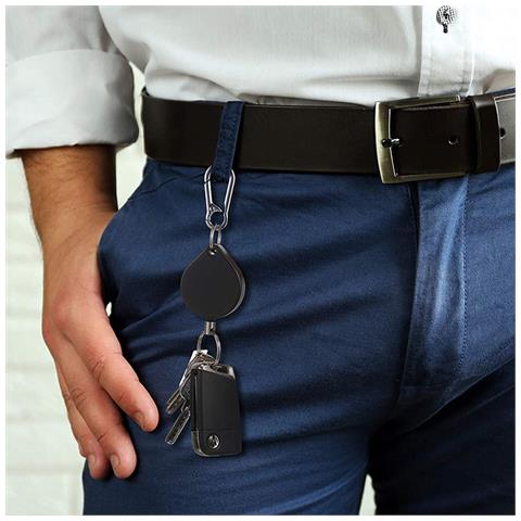 Portachiavi Retrattile Con Moschettone - Foto 2