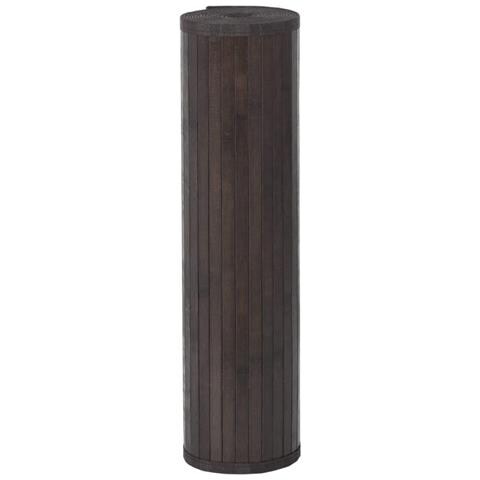 Tappeto Rettangolare Marrone Scuro 70x500 Cm In Bambù - Foto 3
