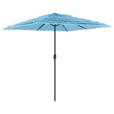 Ombrellone Giardino Con Palo In Acciaio Blu 248x248x248 Cm - Foto 2