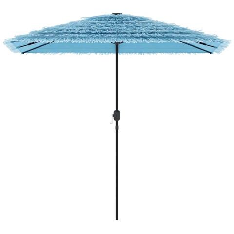 Ombrellone Giardino Con Palo In Acciaio Blu 248x248x248 Cm - Foto 3