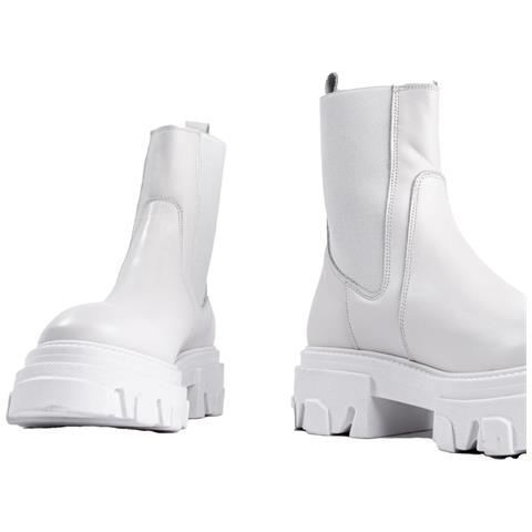 Nora Booties Stivaletti Pelle Scarpe Donna Bianco Eu 36, 37403288 Wh - Foto 3