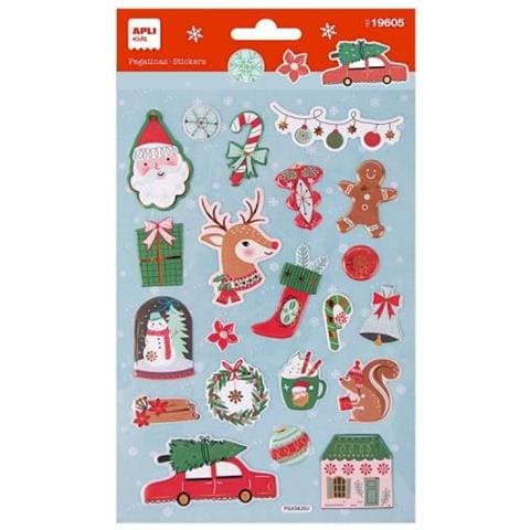 Borsa Di Adesivi Natalizi A Tema Renne - Perfetta Per Aggiungere Un Tocco Festivo Alle Tue Celebrazioni. Ogni Borsa Cont - Foto 1
