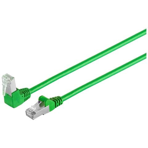 Cavo Patch Per Cavo Di Rete Con Connettività Massima S/conn Cat 6 S/ftp Pimf Angolo Dritto Verde 20 M (08-64033) - Foto 1
