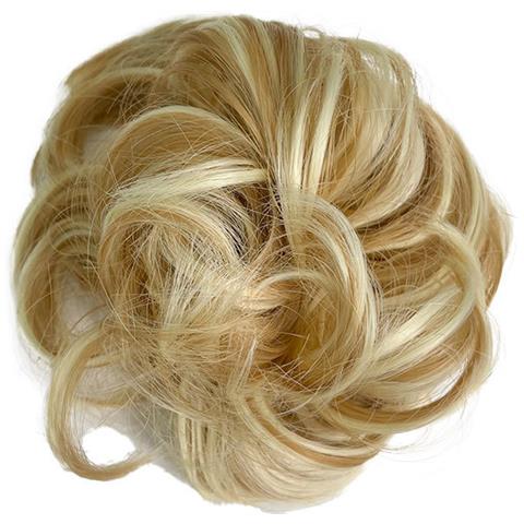 22h613 Biondo Disordinato Bun Hair Piece Scrunchie - Foto 1