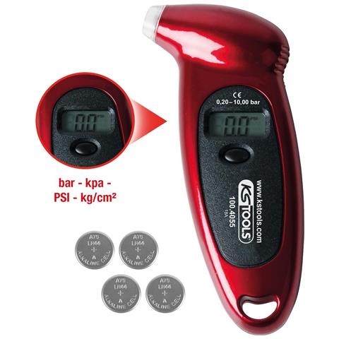 Digitaler Reifendruckmesser, 0,20 - 10,0 Bar (100.4055) - Foto 1