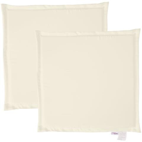 Imbottitura Per Seduta Giardino 2pz Crema 45x45x2 Cm Quadrata - Foto 2
