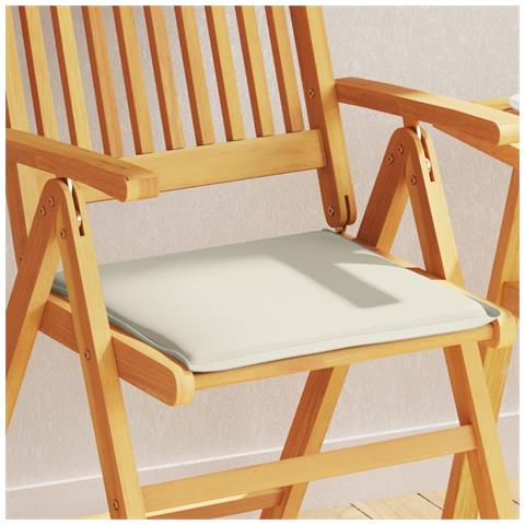 Imbottitura Per Seduta Giardino 2pz Crema 45x45x2 Cm Quadrata - Foto 1