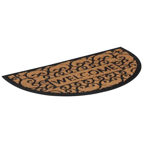 Zerbino Mezzo Rotondo 45x75 Cm In Gomma E Fibra Di Cocco - Foto 2