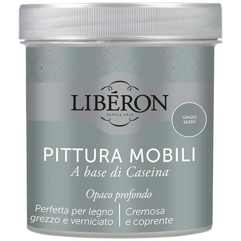 Liberon - Pittura Mobili A Base Di Caseinaopaco Profondo Grigio Sasso 500ml - Foto 1