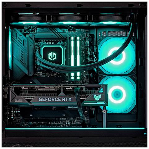 5901443416364 PC AMD Ryzen™ 7 9800X3D 32 GB DDR5-SDRAM 1 TB SSD NVIDIA GeForce RTX 5070 Midi Tower Nero - Foto 18