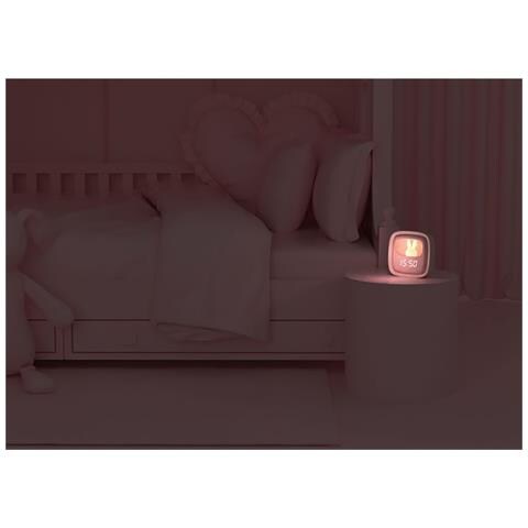 Sveglia Per Bambini Ricaricabile Usb-c 3 Allarmi Con Luce Notturna In Silicone, Rosa - Foto 4