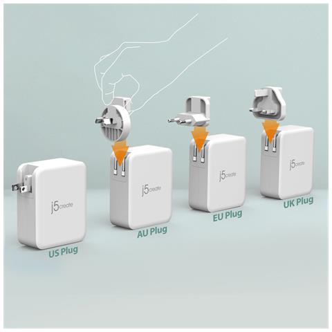 JUP43130E-EN - Caricatore GaN USB-C® a 4 porte da 130W - UE - Foto 5