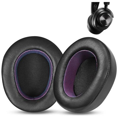Cuscinetti Auricolari Di Ricambio In Pelle Di Agnello Per Steelseries Arctis Nova Pro (bluetooth) Con Clip - Foto 2