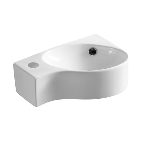 Lavabo A Parete 43x28 Cm Modello Lp91 - Bianco - Foto 1