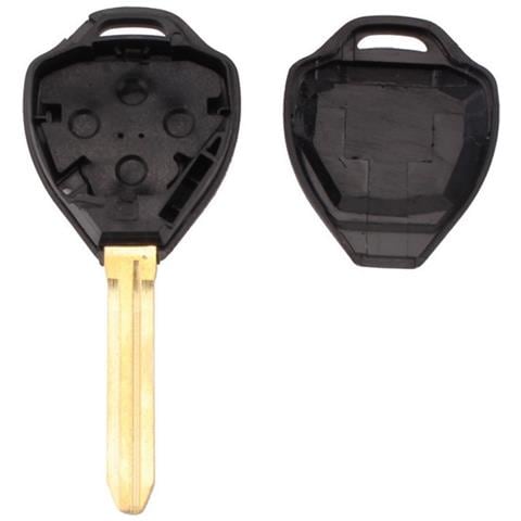 Guscio Chiave Auto Nero Abs Compatibile Con Toyota Camry Corolla - Ricambio Telecomando - Foto 1
