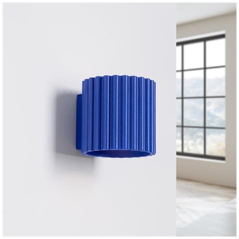 Lampada Da Parete Aura Ultramarine G9 Sl. 1811 - Minimalist Lampada Da Parete Oltremare 10x10x12 Cm - Foto 2