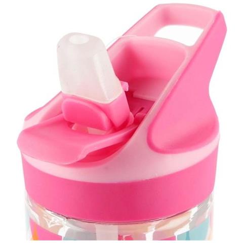 Bottiglia 620ml In Tritan Con Motivo Minnie E Cannuccia Pieghevole, Rosa - Foto 2