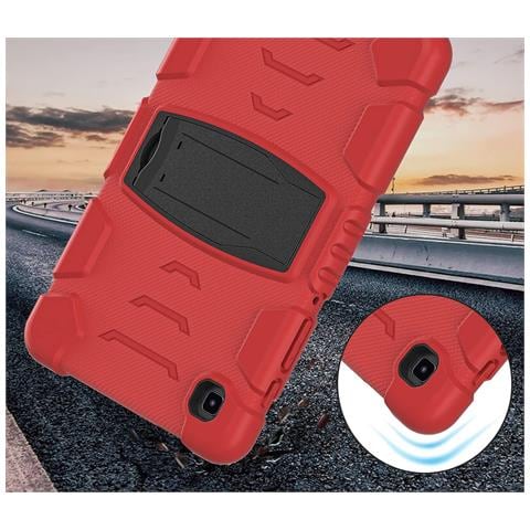 Custodia Per Samsung Galaxy Tab S6 Lite Armored Con Supporto Rosso - Foto 2
