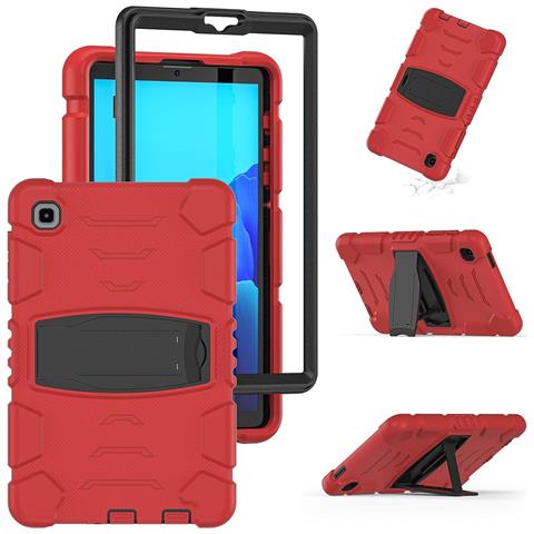 Custodia Per Samsung Galaxy Tab S6 Lite Armored Con Supporto Rosso - Foto 1